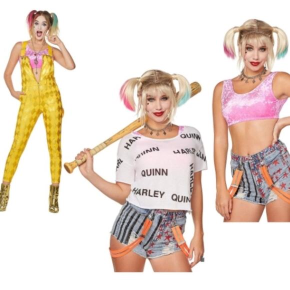 Harley Quinn Birds of Prey Denim Shorts‎ Small - Picture 1 of 8